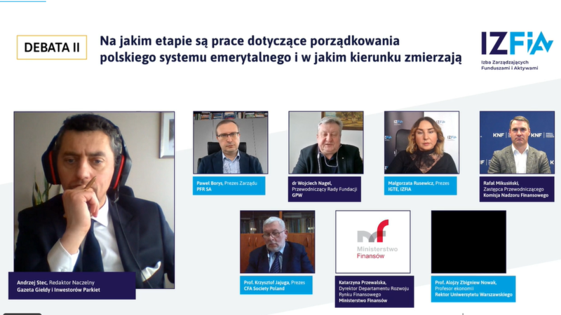 Debata emerytalna: obawy o nacjonalizację spółek z GPW po przekształceniu OFE niezasadne