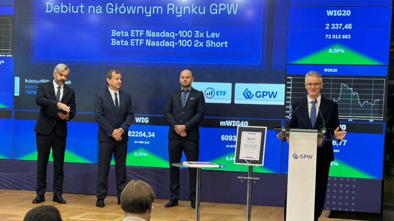 Na GPW debiutują dwa nowe ETF-y od Beta Securities