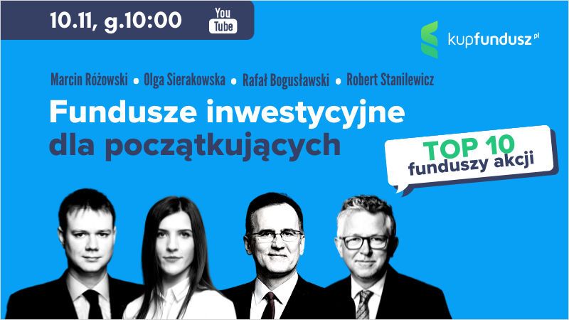 Webinar edukacyjny - Fundusze inwestycyjne dla początkujących #4 Fundusze akcji