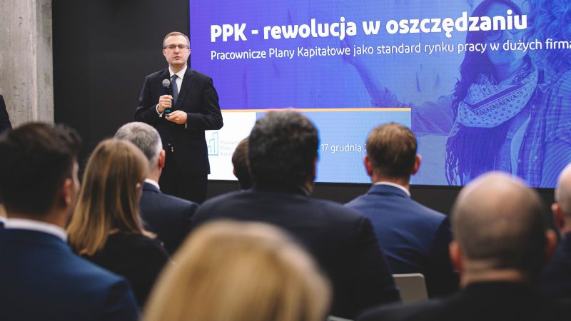 Paweł Borys podczas konferencji