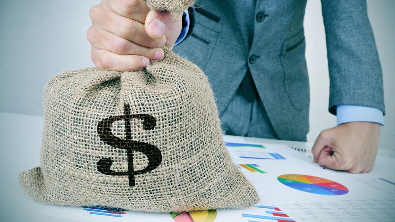Worek z napisem dolar